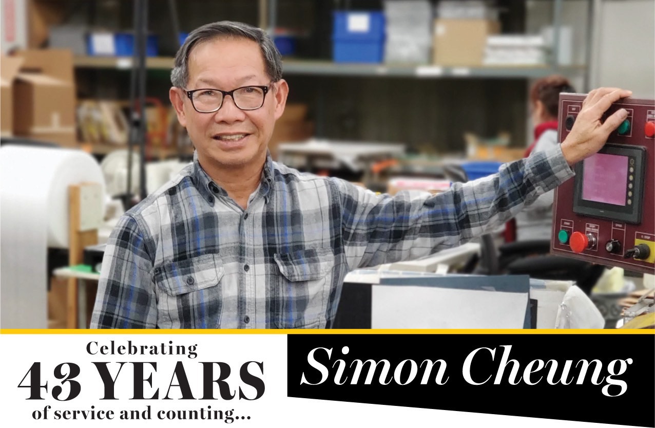 Simon Cheung — Celebrating 43-years of Service at Steven Label!