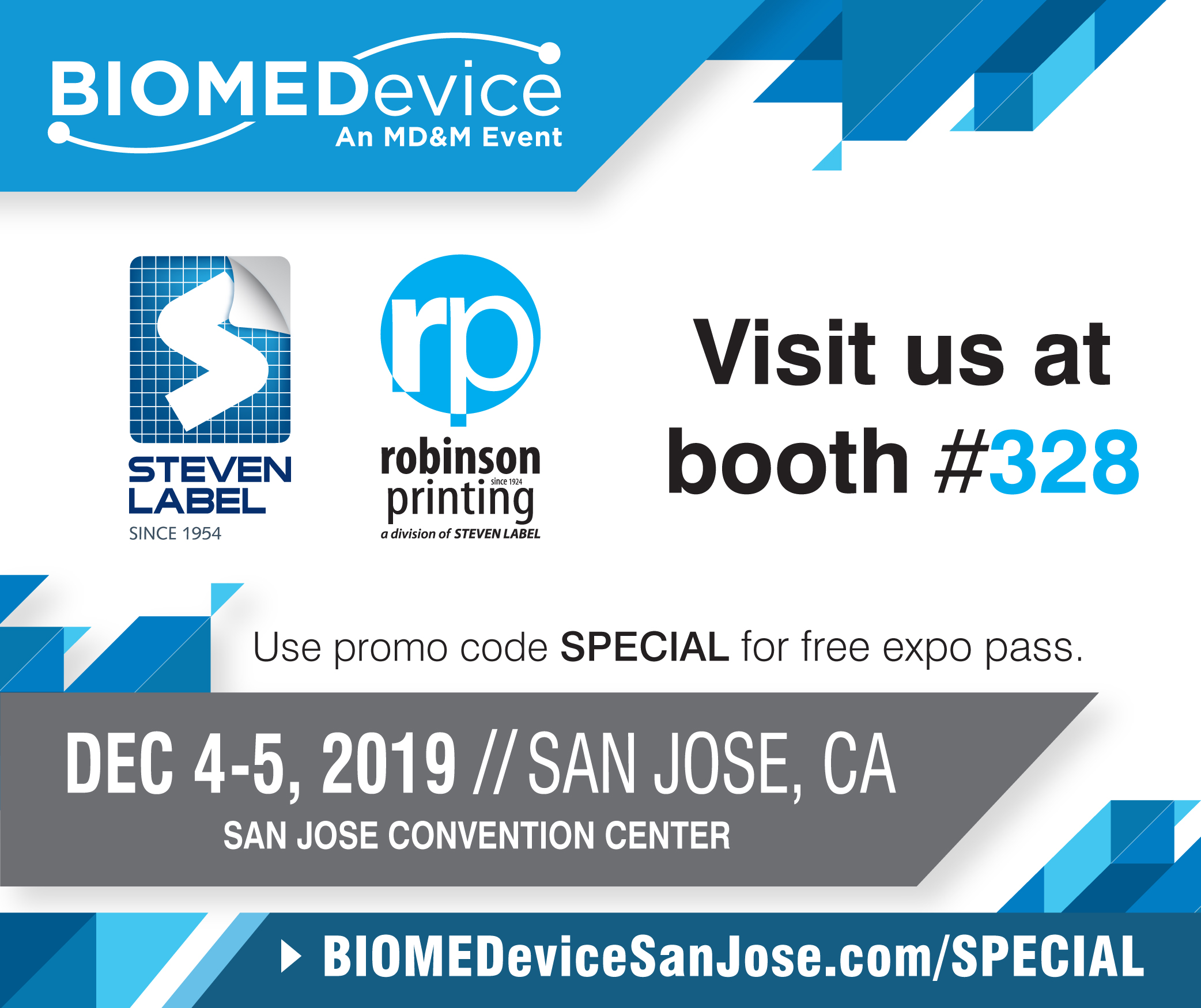 BioMedevice Show in San Jose December 4-5!