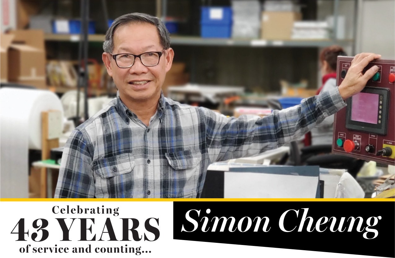 Simon Cheung — Celebrating 43-years of Service at Steven Label!