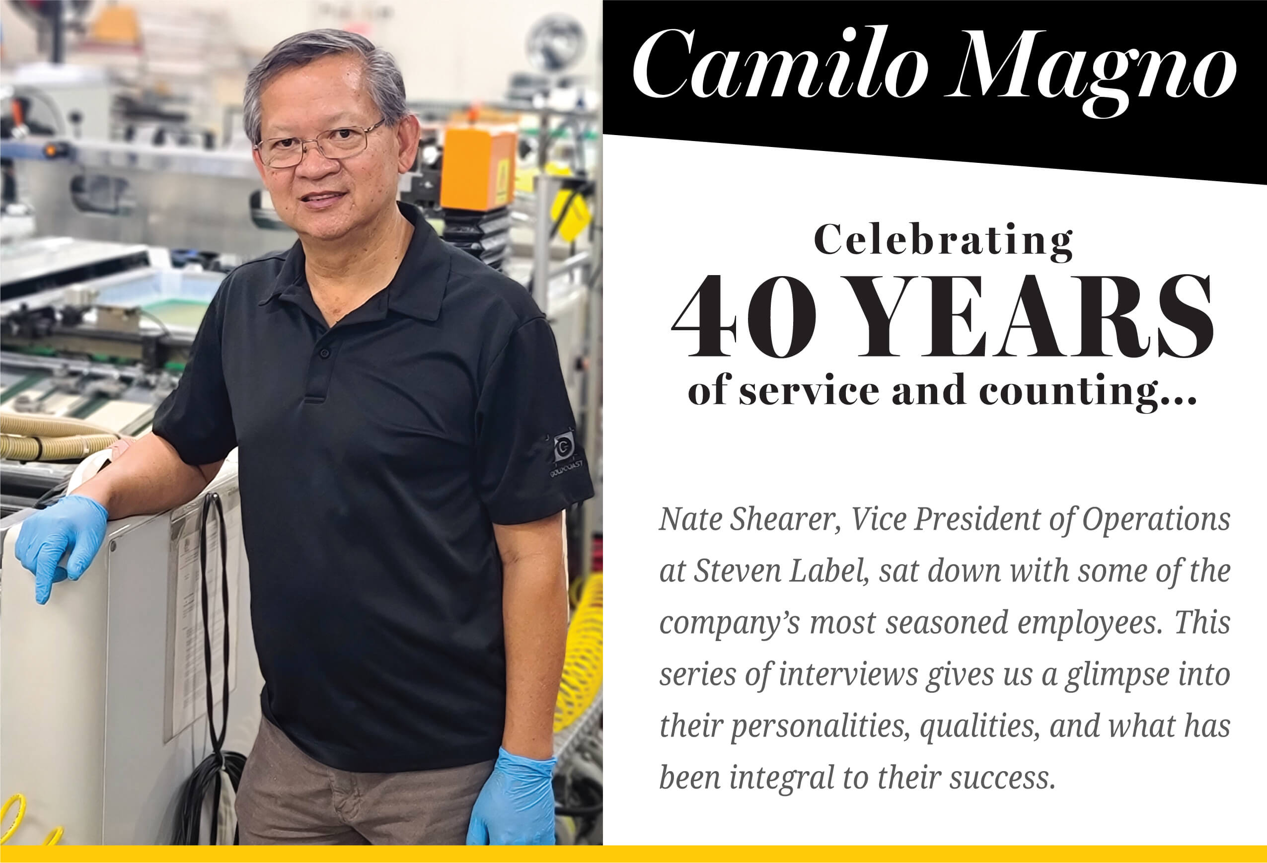 Camilo Magno — Forty Years of Expertise!