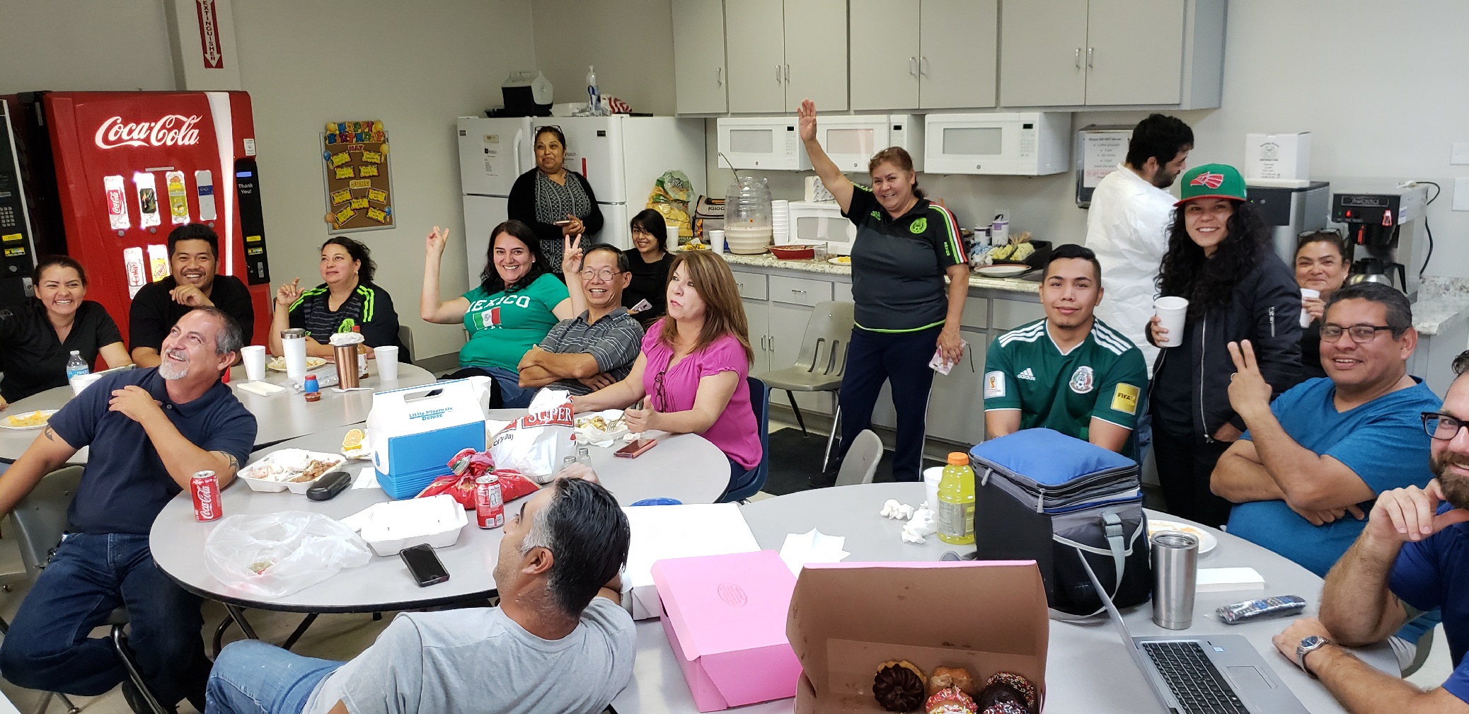 SLC has a few World Cup fans! Now—Get back to work! ;-) #teammexico