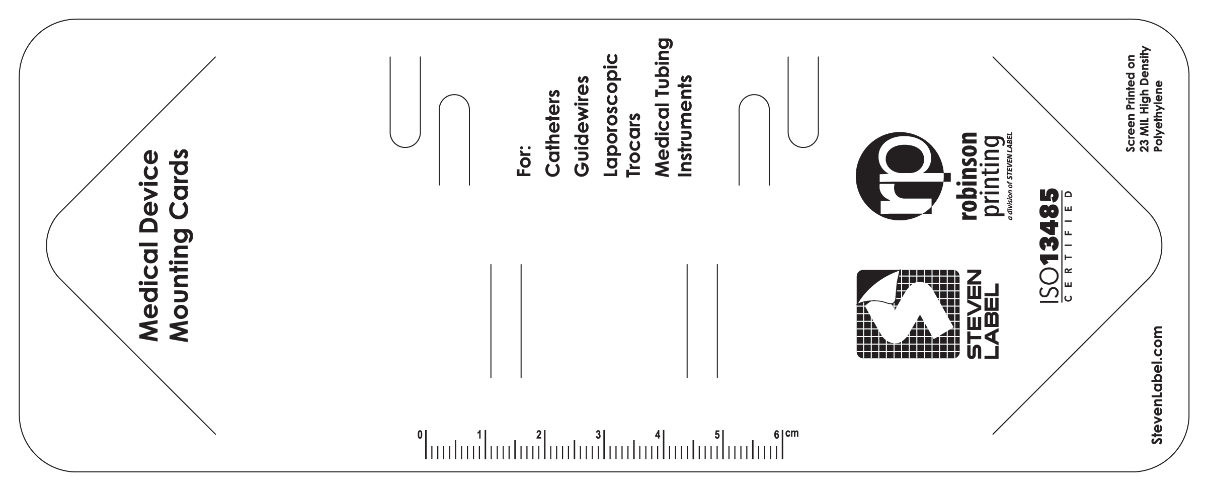 Medical Device Mounting Cards